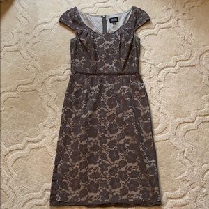 Grey lace dress midi/ knee length